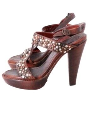 Frye Vintage Studded Platform Sandals